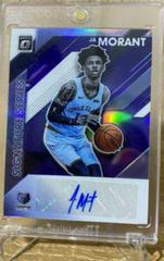 JA Morant [Blue] Basketball Cards 2019 Panini Donruss Optic Signature Series Prices