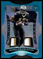 Marques Colston [Blue] #14 Football Cards 2021 Panini Certified Gamers Mirror Prices