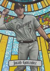 Jacob Gonzalez [Mini Diamond] #BG-8 Baseball Cards 2023 Bowman Draft Glass Prices