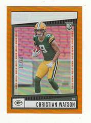 Christian Watson [First Down] Football Cards 2022 Panini Score Prices