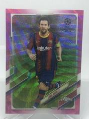 Lionel Messi [Pink Xfractor] Soccer Cards 2020 Topps Chrome UEFA Champions League Prices