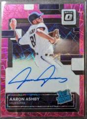 Aaron Ashby [Pink Velocity] #RRS-AA Baseball Cards 2022 Panini Donruss Optic Rated Rookie Signatures Prices