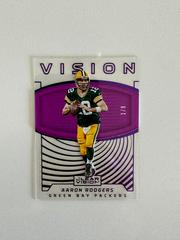 Aaron Rodgers [Purple] #25 Football Cards 2016 Panini Clear Vision Prices