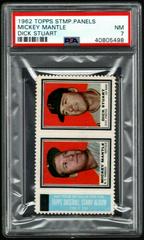 Mickey Mantle [Dick Stuart] Baseball Cards 1962 Topps Stamp Panels Prices