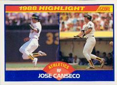 Jose Canseco Baseball Cards 1989 Score Prices