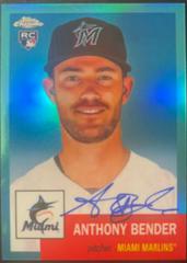 Anthony Bender [Aqua] #CPA-ABE Baseball Cards 2022 Topps Chrome Platinum Anniversary Autographs Prices