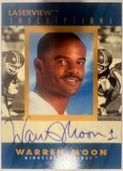 Warren Moon Football Cards 1996 Pinnacle Laser View Inscriptions Autographs Prices