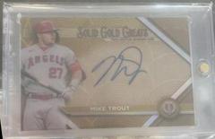 Mike Trout #GGA-MT Baseball Cards 2022 Topps Tribute Solid Gold Greats Autographs Prices