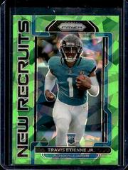 Travis Etienne Jr. [Green Ice Prizm] #NR-9 Football Cards 2021 Panini Prizm New Recruits Prices