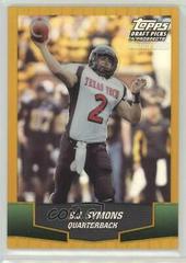 B.J. Symons [Gold Chrome Refractor] #116 Football Cards 2004 Topps Draft Picks & Prospects Prices