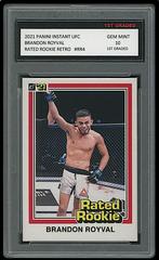 Brandon Royval Ufc Cards 2021 Panini Instant UFC Rated Rookie Retro Prices