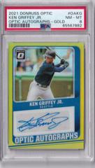 Ken Griffey Jr. [Gold] #OA-KG Baseball Cards 2021 Panini Donruss Optic Autographs Prices