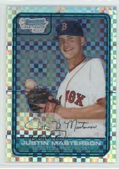 Justin Masterson [Xfractor] #DP12 Baseball Cards 2006 Bowman Chrome Draft Picks Prices