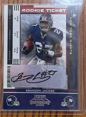Brandon Jacobs [Preview Ticket Autograph Green] #110 Football Cards 2005 Playoff Contenders Prices