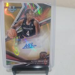 Aliyah Boston [Gold Lava] #BOA-ABO Basketball Cards 2022 Bowman University Best of Autographs Prices