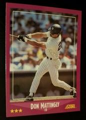 Don Mattingly #1 Baseball Cards 1988 Score Glossy Prices