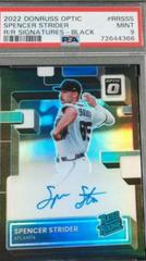 Spencer Strider [Black] #RRS-SS Baseball Cards 2022 Panini Donruss Optic Rated Rookie Signatures Prices