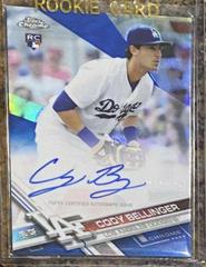 Cody Bellinger [Blue Refractor] #RA-CB Baseball Cards 2017 Topps Chrome Rookie Autographs Prices