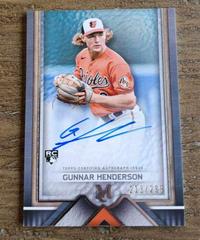 Gunnar Henderson #AA-GH Baseball Cards 2023 Topps Museum Collection Archival Autographs Prices