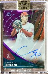 Shohei Ohtani #TEK-SO Baseball Cards 2022 Topps Clearly Authentic Tek Autographs Prices