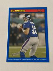Eli Manning [Blue] #90 Football Cards 2005 Bazooka Prices