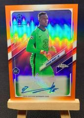 Edouard Mendy [Orange Refractor] Soccer Cards 2020 Topps Chrome UEFA Champions League Autographs Prices