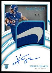 Khalil Shakir [Patch Autograph Brand Logo] #84 Football Cards 2022 Panini Immaculate Collegiate Prices