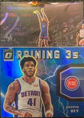 Saddiq Bey [Blue] #11 Basketball Cards 2021 Panini Donruss Optic Raining 3s Prices