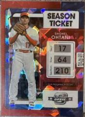 Shohei Ohtani [Blue Ice] #4 Baseball Cards 2022 Panini Chronicles Contenders Optic Prices