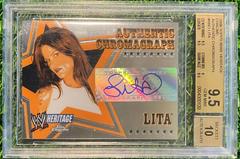 Lita Wrestling Cards 2006 Topps Heritage Chrome WWE Autographs Prices