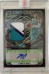 LaMelo Ball [Jersey Autograph Green] Basketball Cards 2020 Panini Obsidian Prices