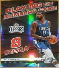 Paul George #30 Basketball Cards 2021 Panini Contenders Optic Playing the Numbers Game Prices