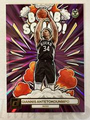 Giannis Antetokounmpo [Purple] #15 Basketball Cards 2023 Panini Donruss Bomb Squad Prices