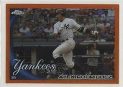 Alex Rodriguez [Orange Refractor] Baseball Cards 2010 Topps Chrome Prices