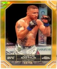 Justin Gaethje [Gold Refractor] #104 Ufc Cards 2024 Topps Chrome UFC Prices