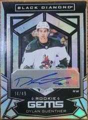 Dylan Guenther [Signature] #RG-DG Hockey Cards 2022 Upper Deck Black Diamond Rookie Gems Prices