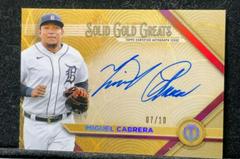 Miguel Cabrera #GGA-MC Baseball Cards 2022 Topps Tribute Solid Gold Greats Autographs Prices