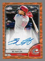 Bo Naylor [Orange Cracked Ice] Baseball Cards 2023 Topps World Classic Autographs Prices