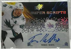 Tomas Hertl #SS-HE Hockey Cards 2021 SPx Superscripts Prices