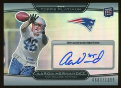 Aaron Hernandez [Autograph] Football Cards 2010 Topps Platinum Prices