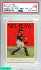 Yadier Molina [Mini Sticker] #204 Baseball Cards 2005 Topps Cracker Jack Prices