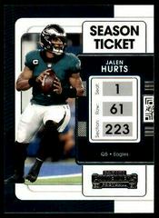 Jalen Hurts Football Cards 2021 Panini Contenders Prices