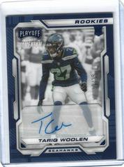 Tariq Woolen [Autograph Blue] #PMR-39 Football Cards 2022 Panini Chronicles Playoff Momentum Rookies Prices