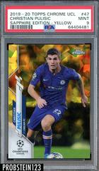 Christian Pulisic [Yellow] #47 Soccer Cards 2019 Topps Chrome UEFA Champions League Sapphire Prices