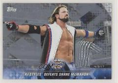 AJ Styles Defeats Shane McMahon [Silver] Wrestling Cards 2018 Topps WWE Road To Wrestlemania Prices