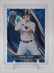 Aaron Judge [Blue Refractor] #100 Baseball Cards 2024 Topps Chrome Black Prices