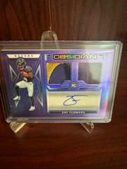 Zay Flowers [Purple Flood Electric Etch FOTL] #39 Football Cards 2023 Panini Obsidian Rookie Jersey Ink Prices