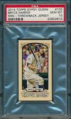 Bryce Harper [Mini Throwback Jersey] #100 Baseball Cards 2014 Topps Gypsy Queen Prices