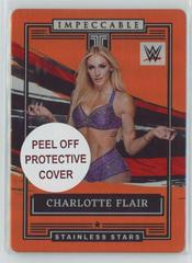 Charlotte Flair [Orange] #8 Wrestling Cards 2022 Panini Impeccable WWE Stainless Stars Prices