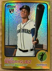 Julio Rodriguez [Chrome Gold Border] #700 Baseball Cards 2022 Topps Heritage Prices